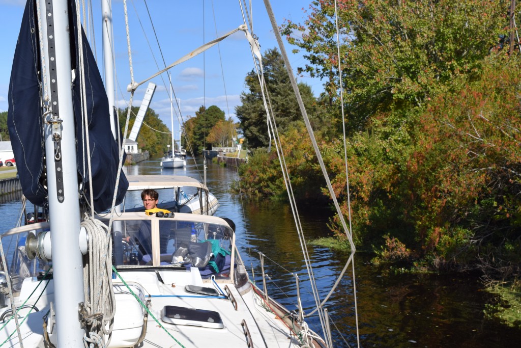 arriving at the south mills locks