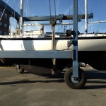 modified full keel and skeg rudder