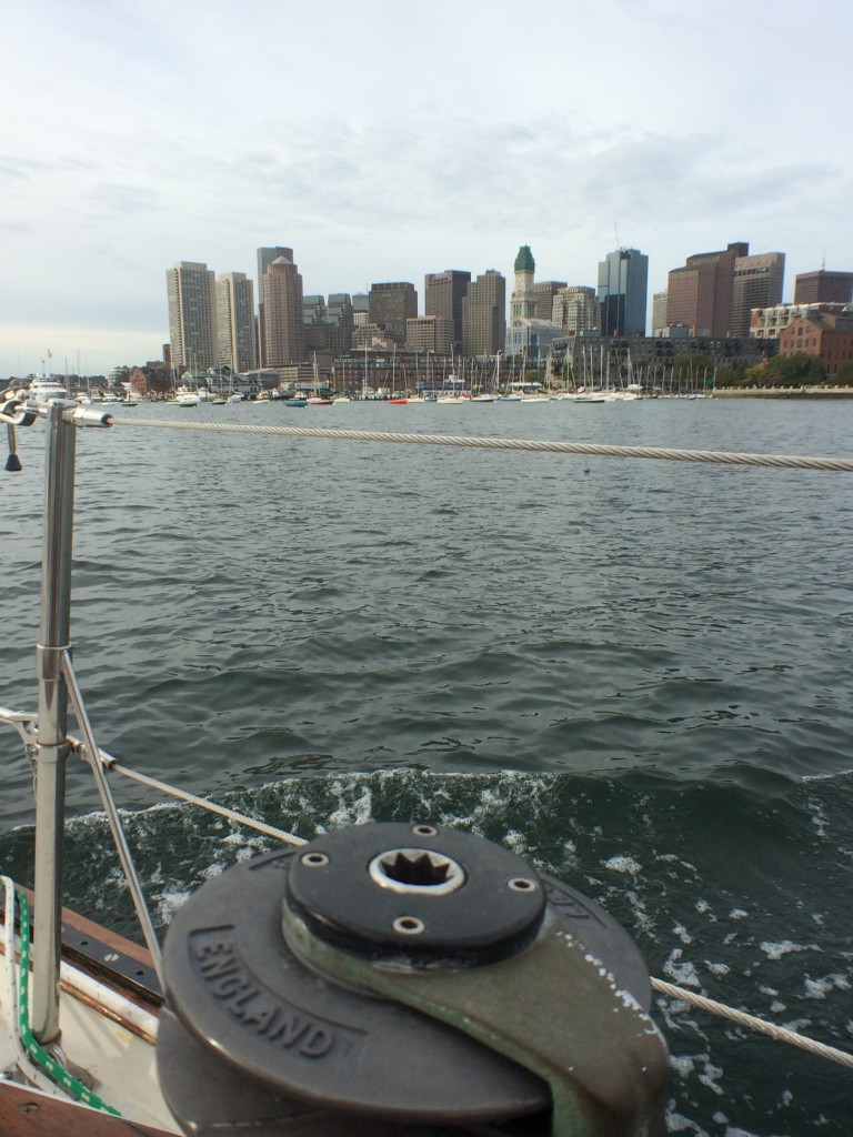 Gaia passing the downtown Boston skyline. Next time we see this it'll be 2016 and warm.