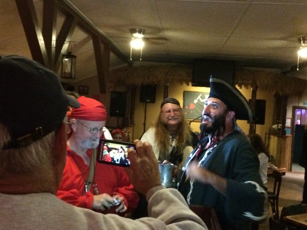 We sang a few melodies with Blackbeard on Halloween!