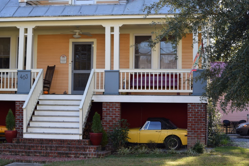 Most houses are on some kind of stilts or platform