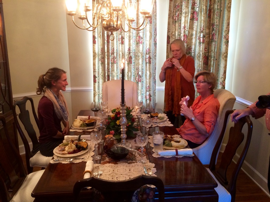 Thanksgiving spread at the Lainos