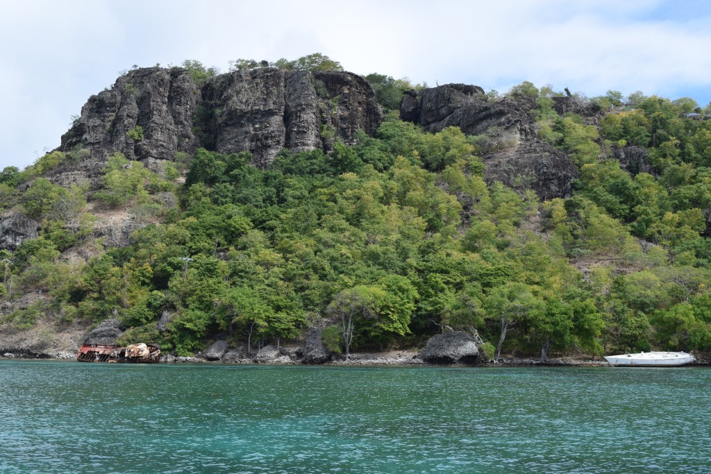 Marigot Bay, not many people around.