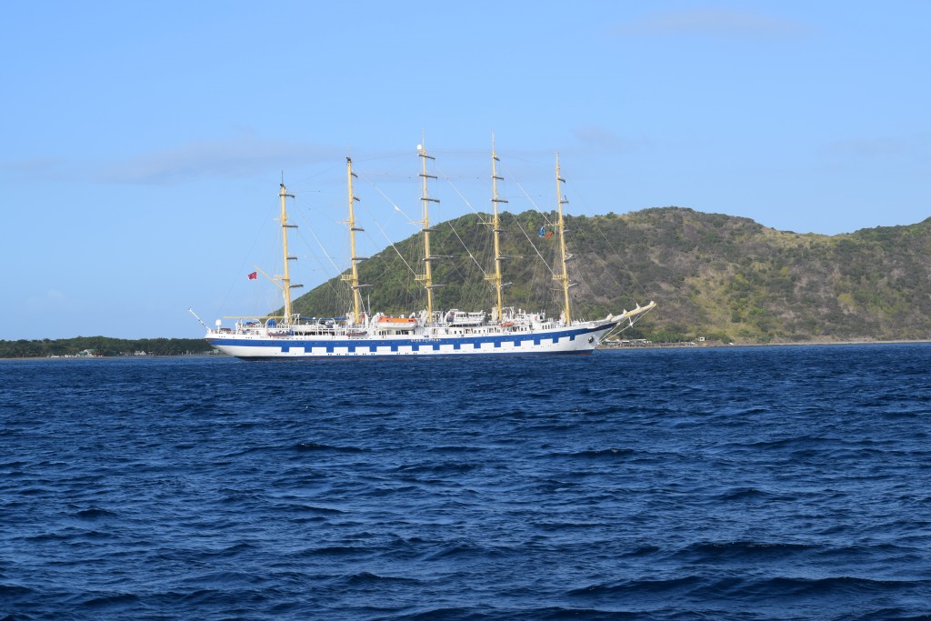 Star Clipper seems to be chasing us all over the Caribbean