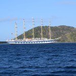 Star Clipper seems to be chasing us all over the Caribbean