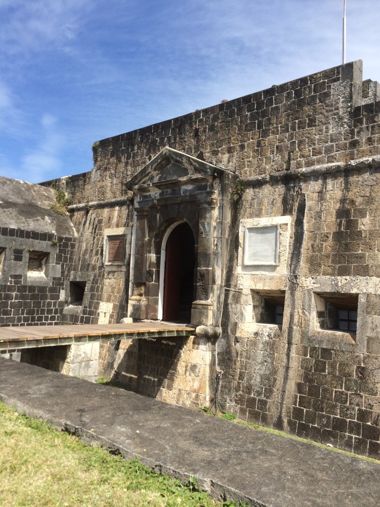 Brimstone Hill Fort built in 1700 by slave labor