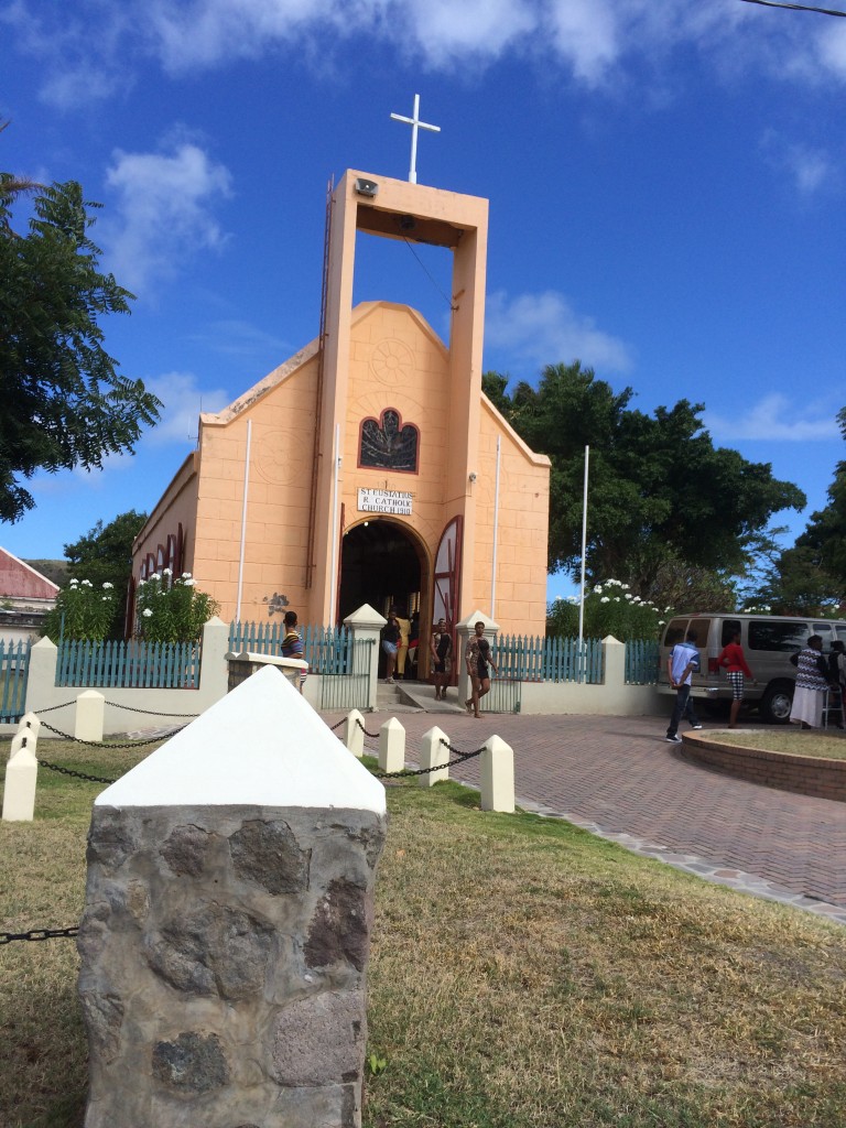 Beautiful Sunday hymns were sang as we arrived