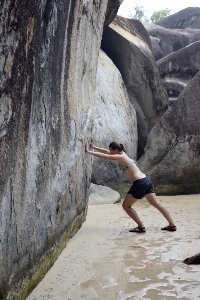 Denise showing off her strength