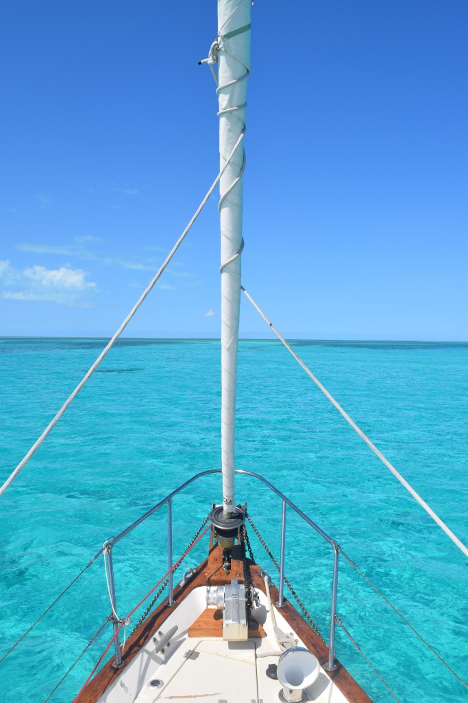 anchored in Fish Cay