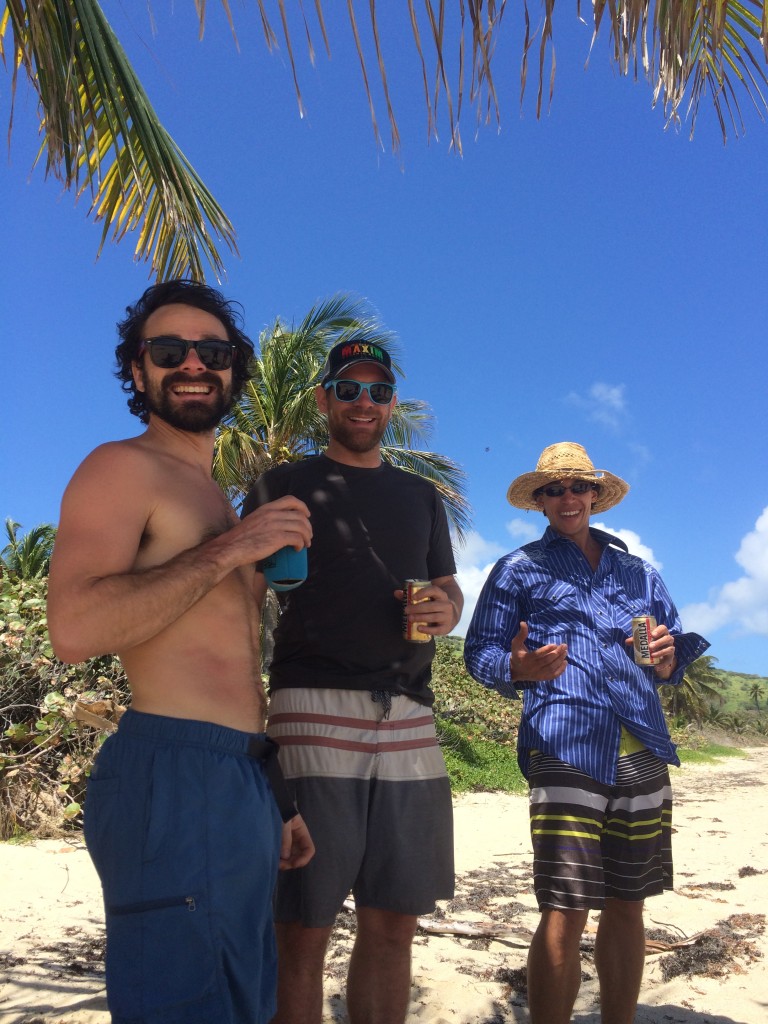 Jeff, Erik, and (the) Nate relaxing at Zoni