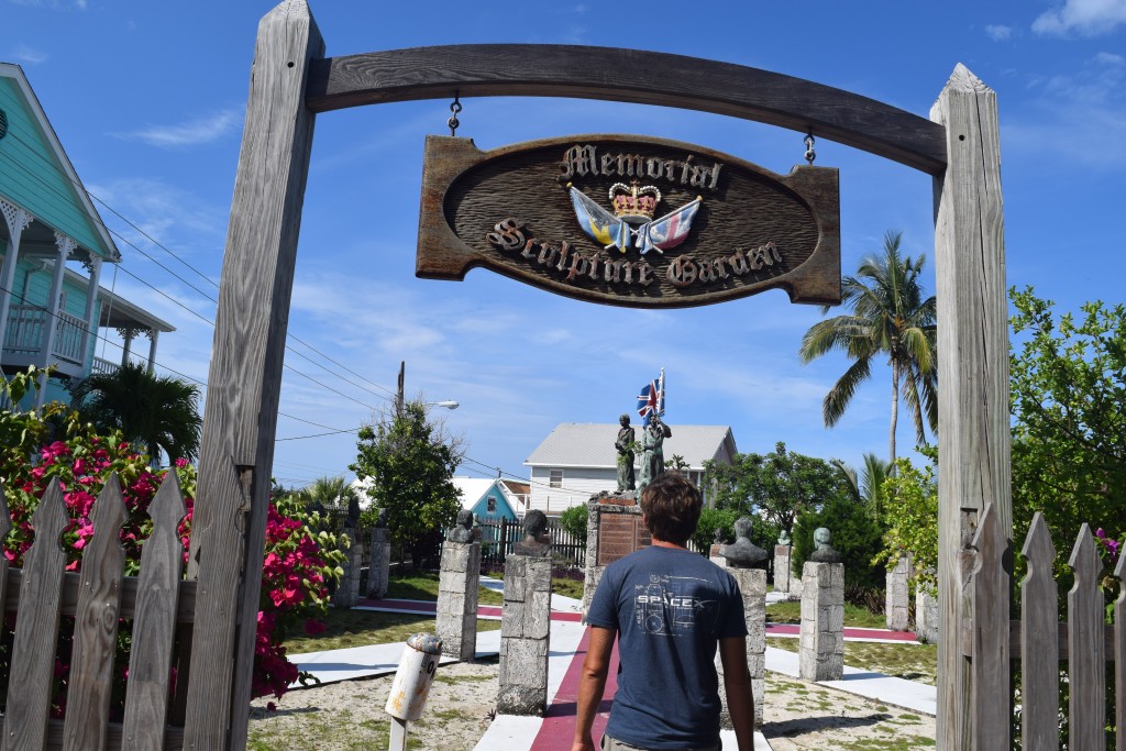 walking into the stone garden