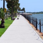 sidewalk along the ocean/ICW